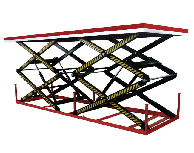 并列雙剪叉結(jié)構(gòu)電動液壓升降平臺車